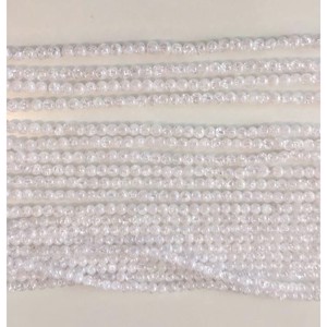 15 stk. 4 mm Brændt krystal perler